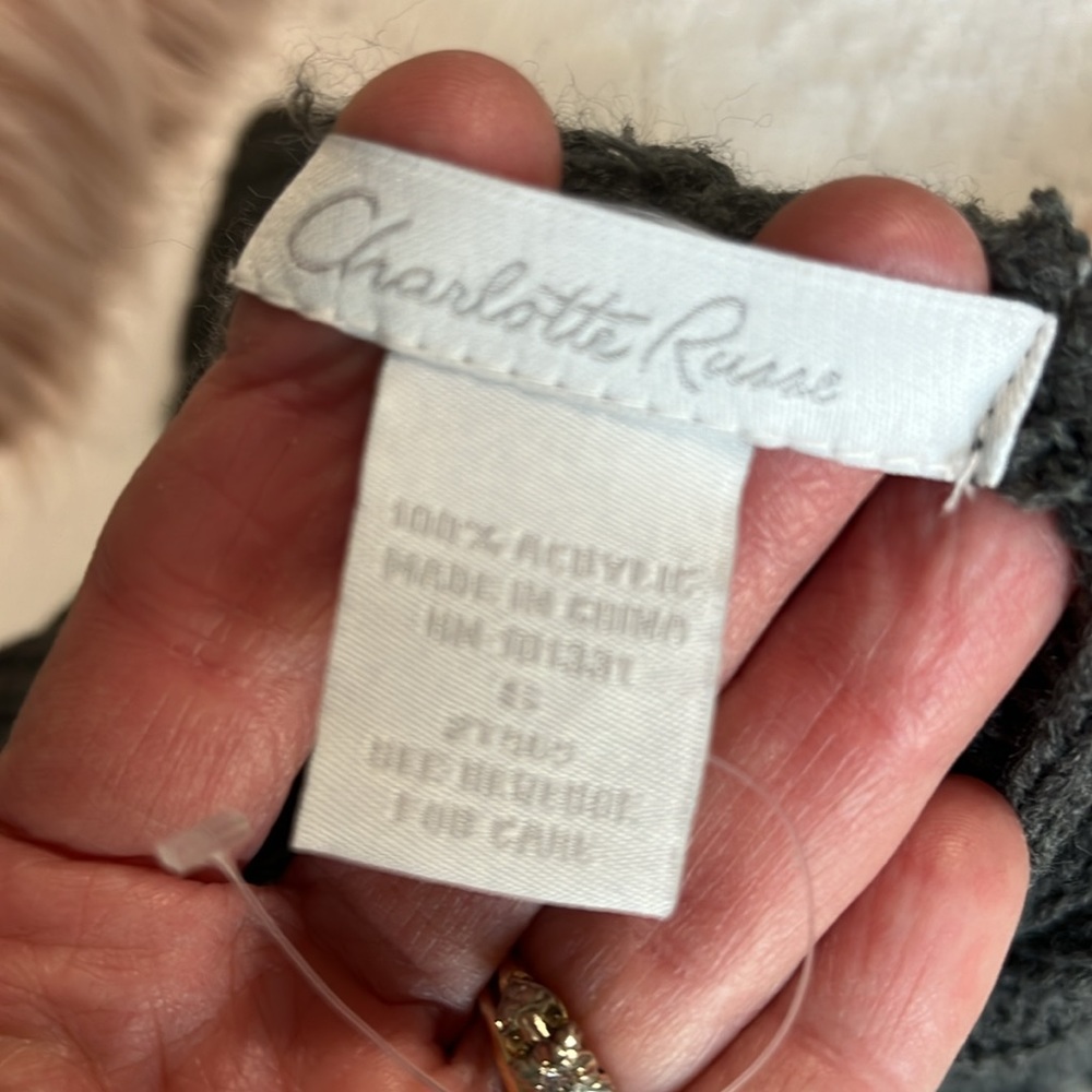 Hooded Sweater Gray Pullover Womens Small Acrylic Womens Small - Picture 14 of 15